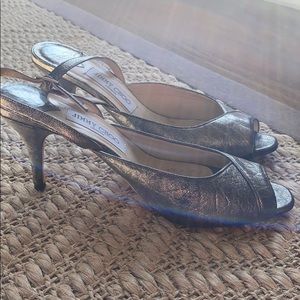 Used once Jimmy Choo open toed heels